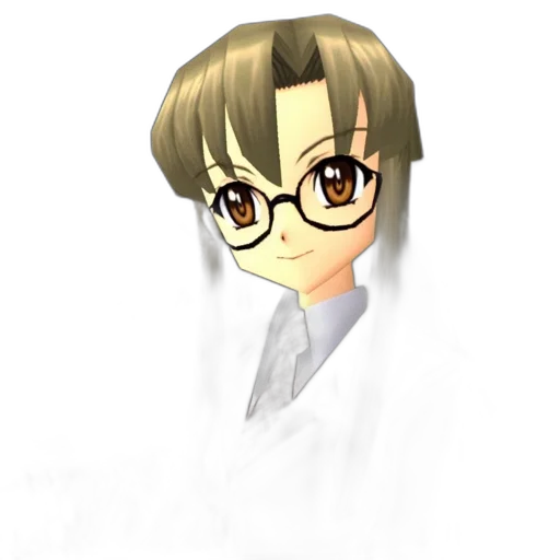 staff, 3d render, pixel art, anime, cartoon, monochrome, elfish, woman transparent PNG cut-out