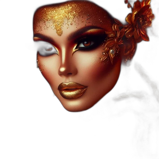 crown, mask, face, jewelry transparent PNG cut-out
