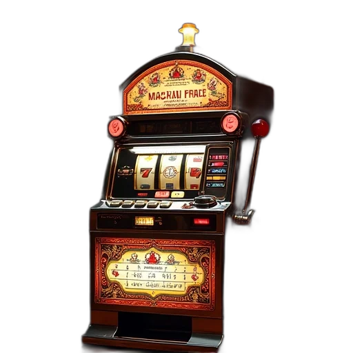 3d render, complete, slot, machine transparent PNG cut-out