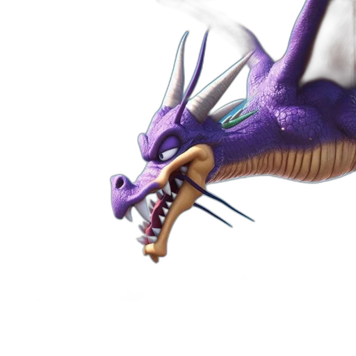 dragon, creature, animal, weapon, 3d render, concept art, fantasy art, photorealistic transparent PNG cut-out