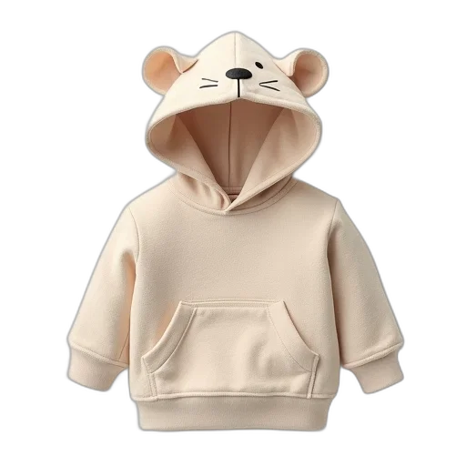 jacket, 3d render, concept art, new, cartoon, baby, hoodedie, child transparent PNG cut-out