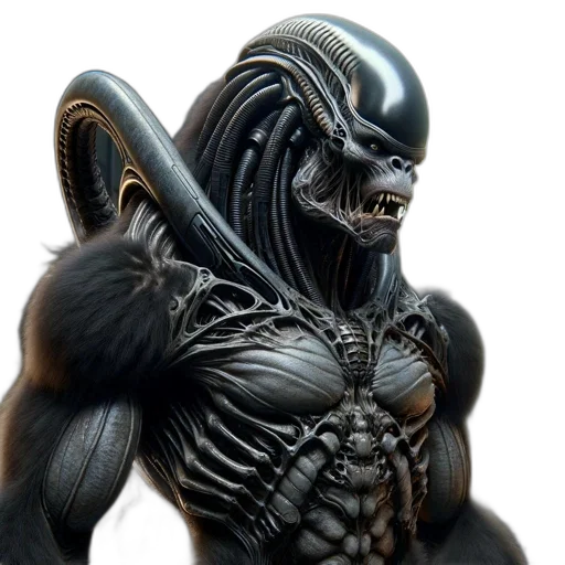 creature, animal, concept art, comic book art, 3d render, fantasy art, outer space, blend transparent PNG cut-out