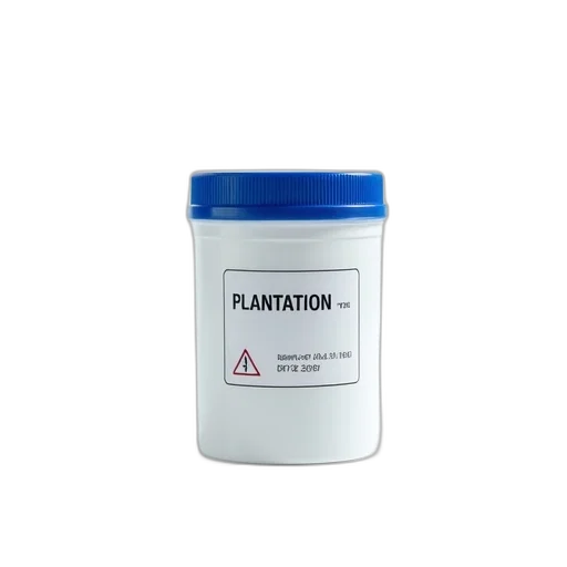 white, plastic, container, blue, lid, placed, surface, has transparent PNG cut-out
