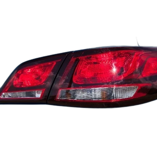 car, close-up, rear, lights, blue, chevrolet, against, cloudy transparent PNG cut-out