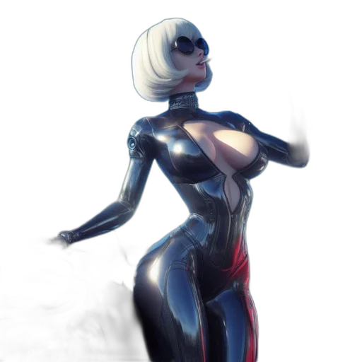 robot, dress, mask, creature, concept art, comic book art, 3d render, fantasy art transparent PNG cut-out