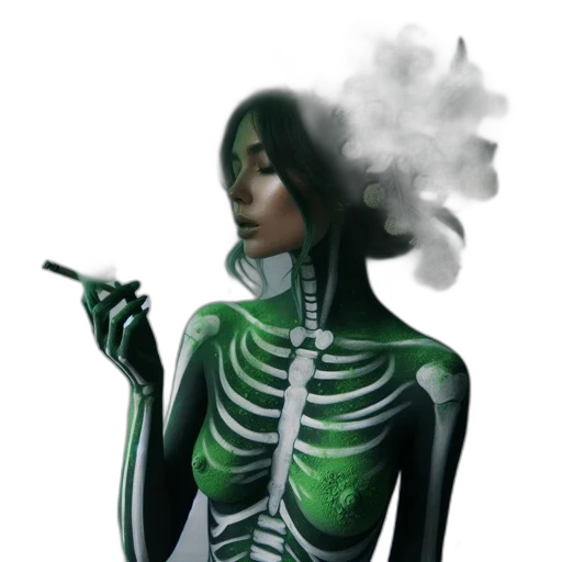 jacket, robot, concept art, fantasy art, comic book art, pixel art, neon lights, green transparent PNG cut-out