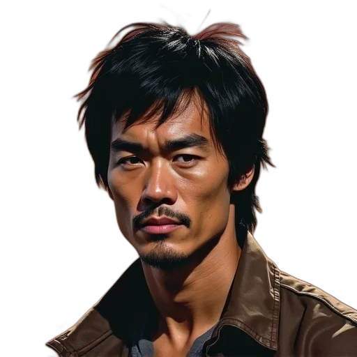 face, staff, jacket, hair transparent PNG cut-out