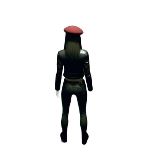 hat, staff, jacket, creature, 3d render, concept art, pixel art, fantasy art transparent PNG cut-out