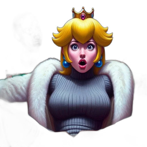 crown, dress, concept art, 3d render, fantasy art, pixel art, dimly, lit transparent PNG cut-out