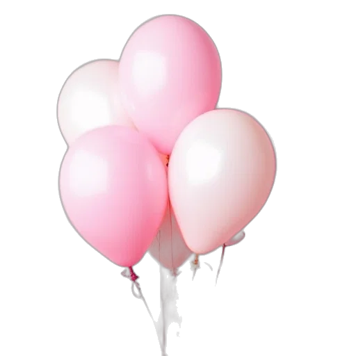 3d render, photorealistic, pastel, balloon transparent PNG cut-out
