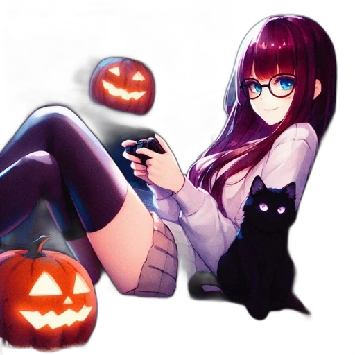 pixel art, concept art, anime, fantasy art, dark, monochrome, red, atmospherically transparent PNG cut-out