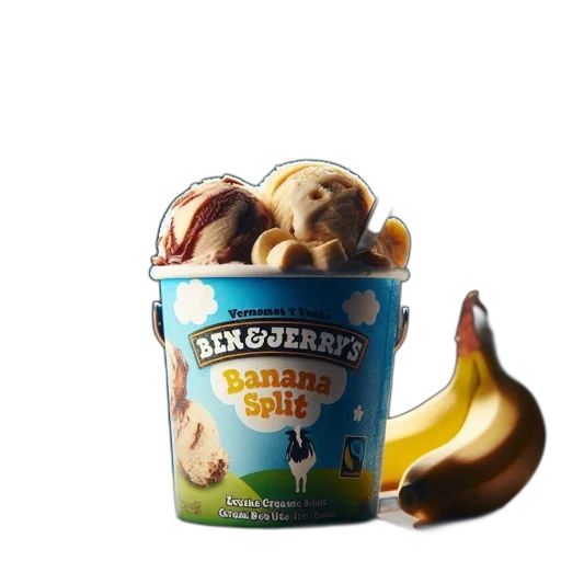 food, crown, 3d render, photorealistic, illuminated, ben, jerry, tub transparent PNG cut-out
