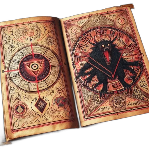 concept art, ancient, book, features, ornate, illustrated, circle, containing transparent PNG cut-out