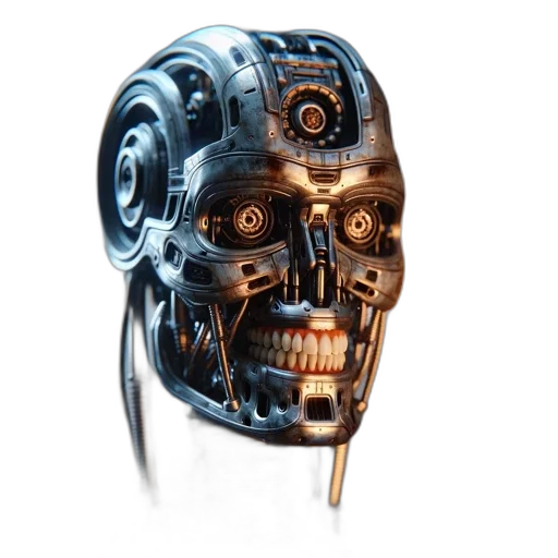 robot, mask, face, jewelry, cyberpunk, 3d render, concept art, photorealistic transparent PNG cut-out