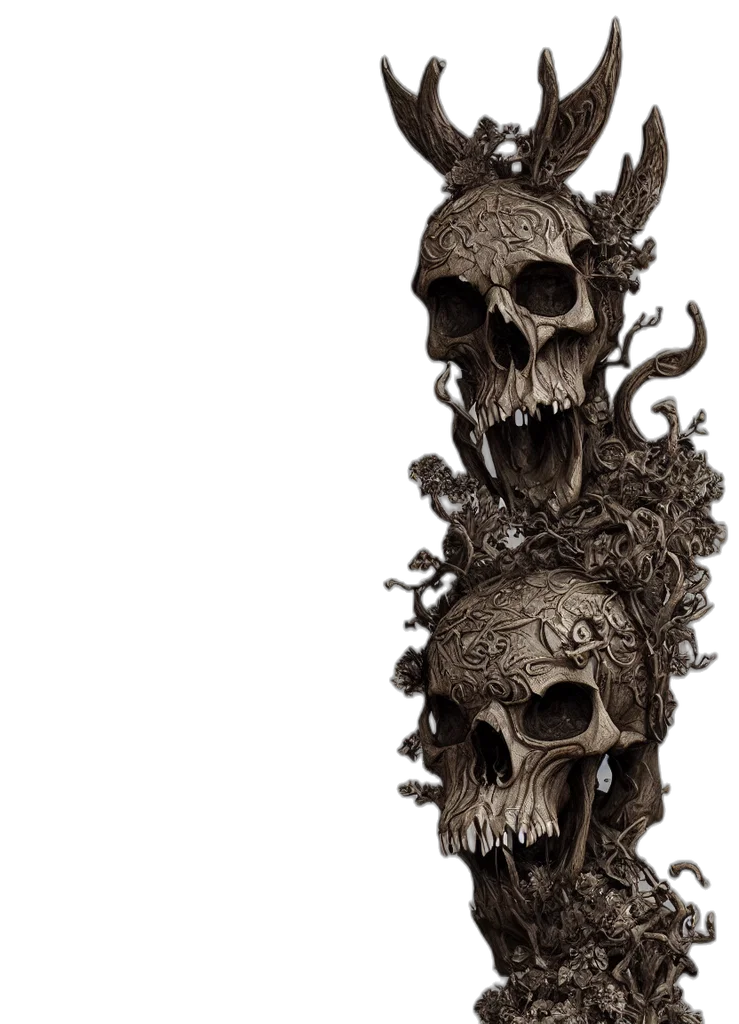 crown, mask, staff, jewelry transparent PNG cut-out