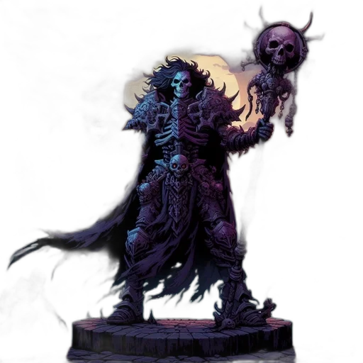 staff, creature, concept art, fantasy art, pixel art, photorealistic, dark, blue transparent PNG cut-out