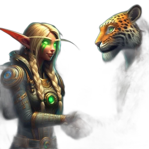 staff, mask, fantasy art, concept art, 3d render, comic book art, green, fantasy transparent PNG cut-out