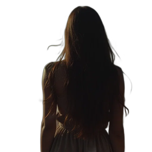 hair, dress, face, staff transparent PNG cut-out