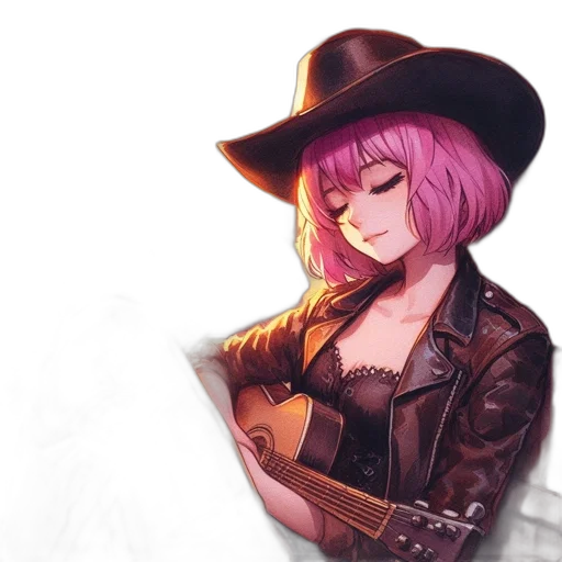 hat, jacket, concept art, pixel art, watercolor, fantasy art, dark, during transparent PNG cut-out
