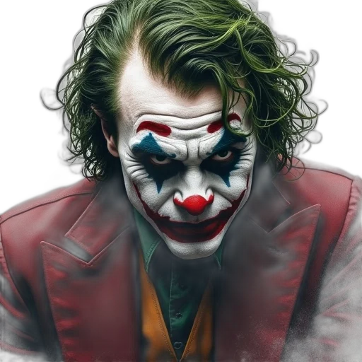 face, mask, animal, photorealistic, comic book art, concept art, fantasy art, joker transparent PNG cut-out