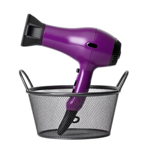 hair, staff, weapon, 3d render, purple, dryer, placed, metal transparent PNG cut-out