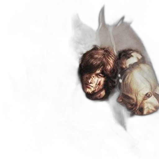 mask, hair, face, creature, concept art, photorealistic, 3d render, fantasy art transparent PNG cut-out