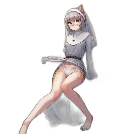 dress, staff, creature, weapon, watercolor, anime, concept art, pixel art transparent PNG cut-out