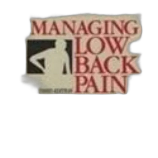 managing, low, back, pain, kirkaldy-willis, charles, burton, third transparent PNG cut-out
