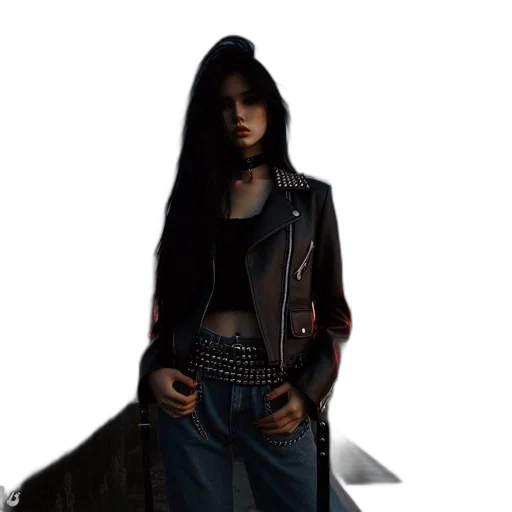 jacket, concept art, photorealistic, cyberpunk transparent PNG cut-out