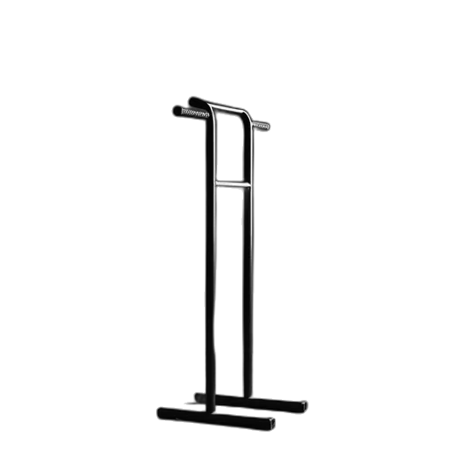 staff, furniture, 3d render, black, floor, standing, gym, exercise transparent PNG cut-out