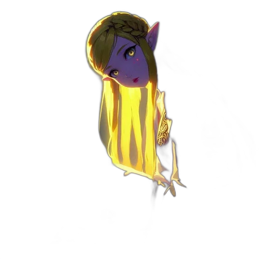mask, staff, creature, face, concept art, fantasy art, pixel art, watercolor transparent PNG cut-out