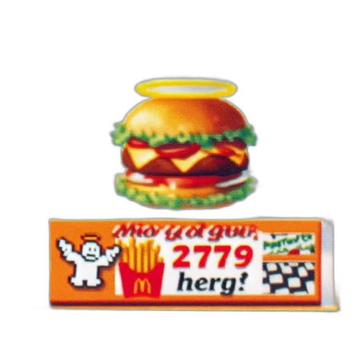 food, weapon, 3d render, unusual, advertisement, features, divine, hamburger transparent PNG cut-out