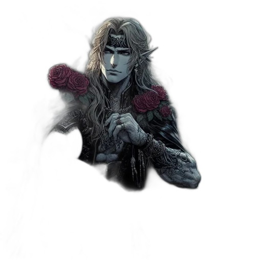 mask, sword, staff, dragon, fantasy art, concept art, comic book art, watercolor transparent PNG cut-out