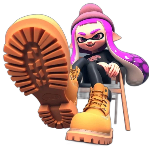 weapon, shoes, hat, animal, concept art, 3d render, vaporwave, pixel art transparent PNG cut-out