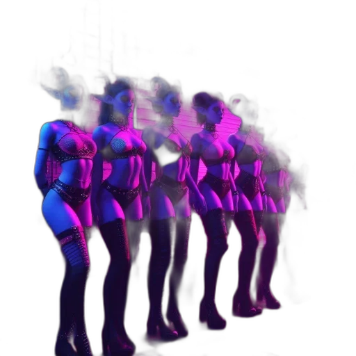 robot, staff, mask, jacket, vaporwave, 3d render, concept art, cyberpunk transparent PNG cut-out