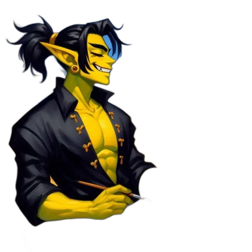 mask, staff, jacket, face, concept art, pixel art, fantasy art, comic book art transparent PNG cut-out