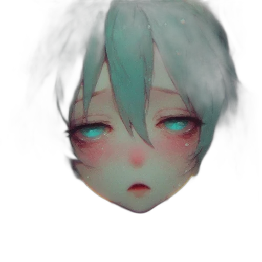 mask, face, creature, robot, vaporwave, watercolor, photorealistic, anime transparent PNG cut-out