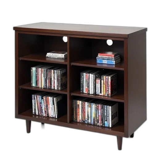 furniture, sleek, modern, entertainment, center, dark, wood, finish transparent PNG cut-out