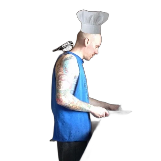staff, hat, food, jacket, concept art, 3d render, photorealistic, cartoon transparent PNG cut-out