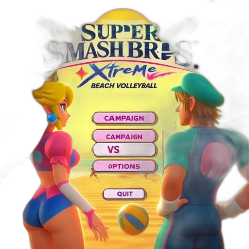 concept art, 3d render, promotional, art, super, smash, bros, xtreme transparent PNG cut-out