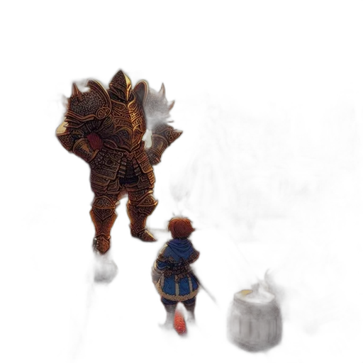 creature, dragon, animal, robot, pixel art, concept art, fantasy art, watercolor transparent PNG cut-out
