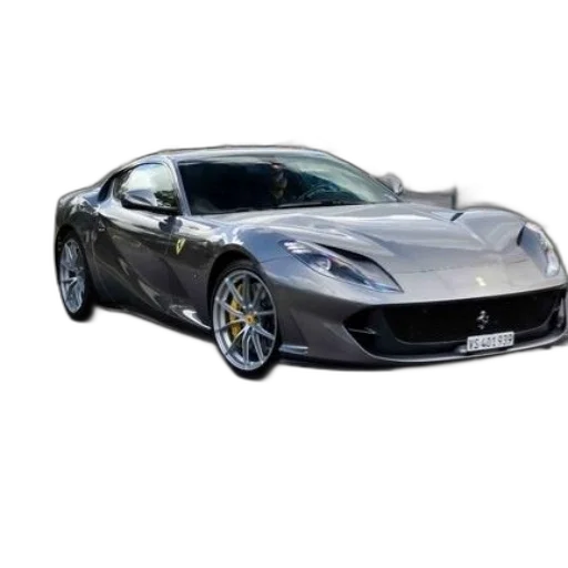 car, 3d render, photorealistic, sleek, silver, ferrari, sports, distinctive transparent PNG cut-out