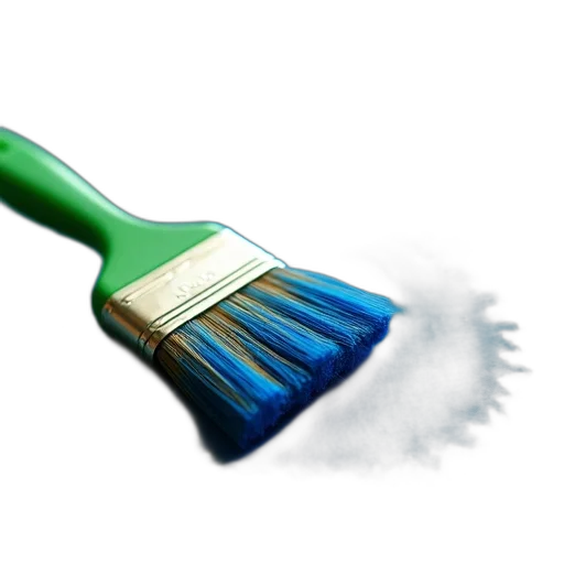 weapon, staff, hair, photorealistic, 3d render, green, blue, paintbrush transparent PNG cut-out