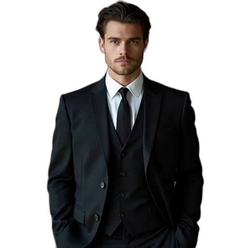jacket, staff, photorealistic, alec transparent PNG cut-out