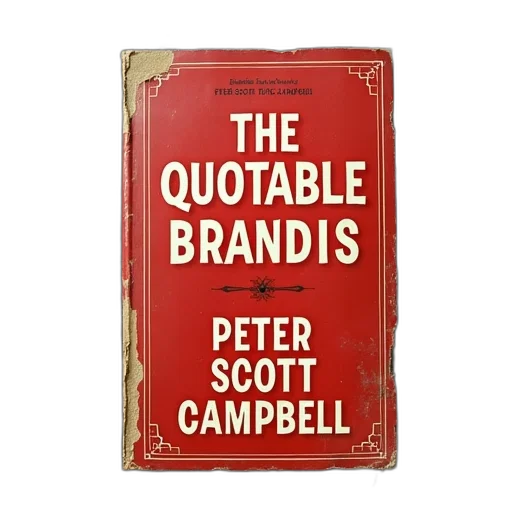 book, cover, quotable, brandis, peter, scott, campbell transparent PNG cut-out