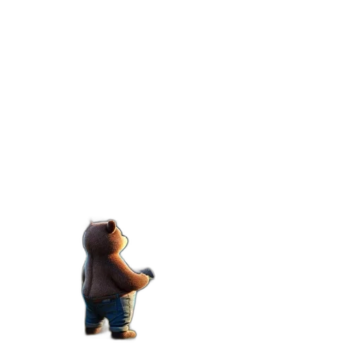 animal, creature, jacket, robot, concept art, pixel art, 3d render, cartoon transparent PNG cut-out