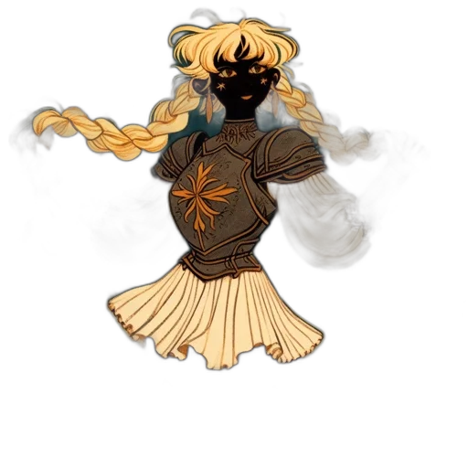 staff, mask, hair, dragon, concept art, fantasy art, pixel art, anime transparent PNG cut-out