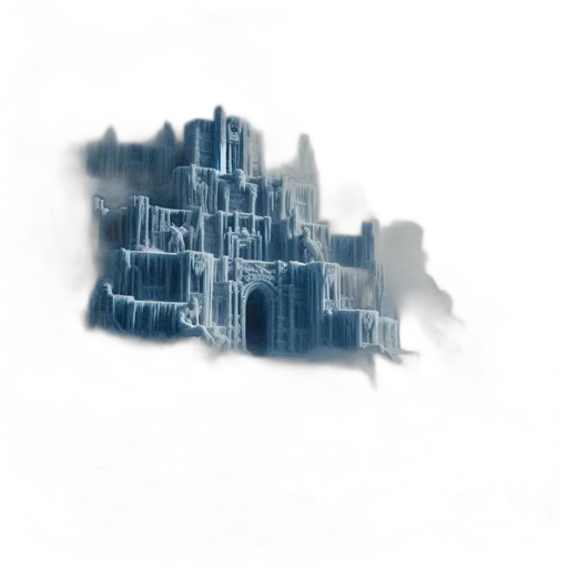 building, crown, dragon, umbrella, concept art, 3d render, fantasy art, photorealistic transparent PNG cut-out