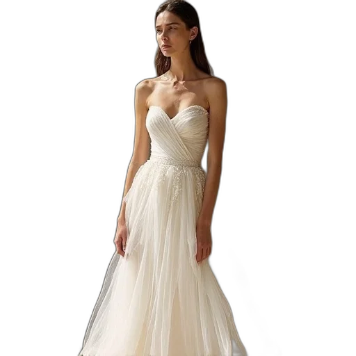 dress, model, wears, spring transparent PNG cut-out