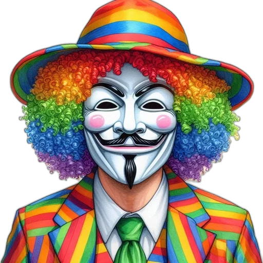 mask, face, hat, comic book art, cartoon, concept art, individual, wears transparent PNG cut-out